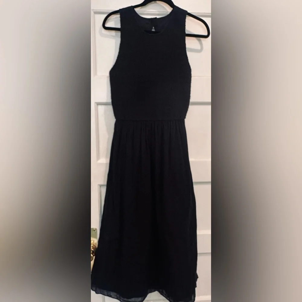 A&F smocked bodice maxi dress
